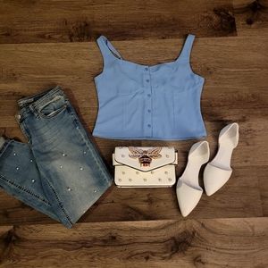 Abercrombie and Fitch Corset Crop